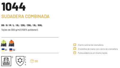 Sudadera combinada