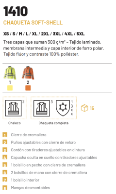 Cazadora softshell