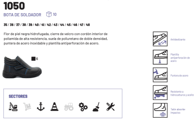 Bota de soldador