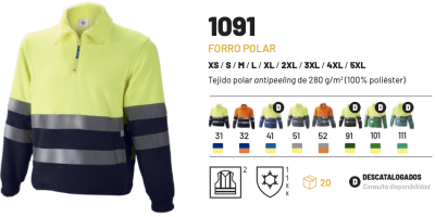 Forro polar combinado