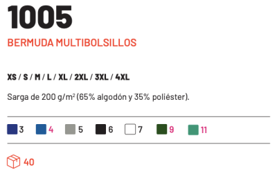 Bermuda multibolsillos