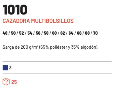 Cazadora multibolsillos