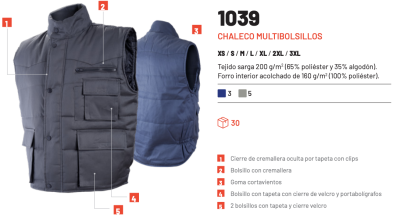 Chaleco multibolsillos