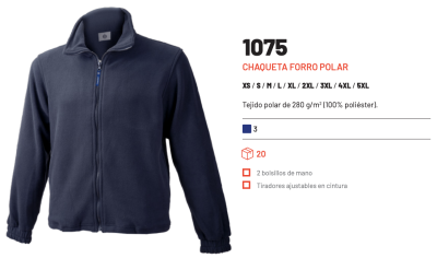 Chaqueta forro polar