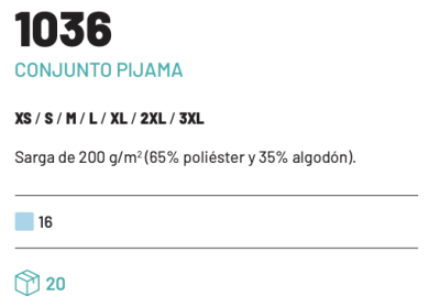Conjunto pijama