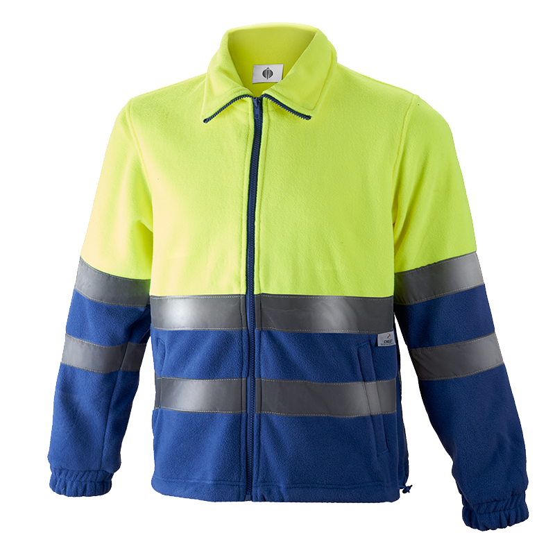 Forro polar combinado cremallera entera